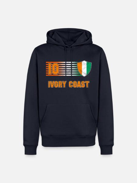 Elfenbeinküste Fußball Mannschaft - Männer Premium Bio Hoodie - Navy