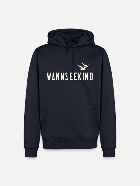 Wannseekind Waldbad Wannsee Outfit See Baden - Männer Premium Bio Hoodie - Navy