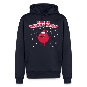 Funny Santa Claus - Merry Christmas - Men’s Premium Organic Hoodie - navy - Front - Nico (187cm)