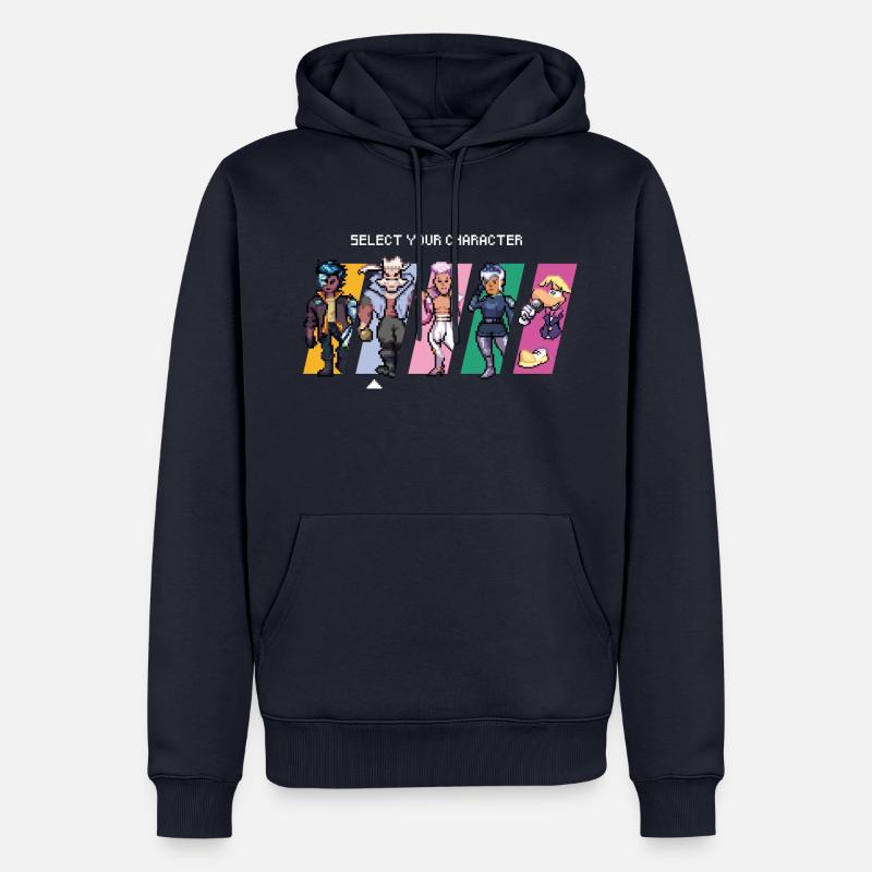 Captain Laserhawk Select Your Character - Männer Premium Bio Hoodie - Navy