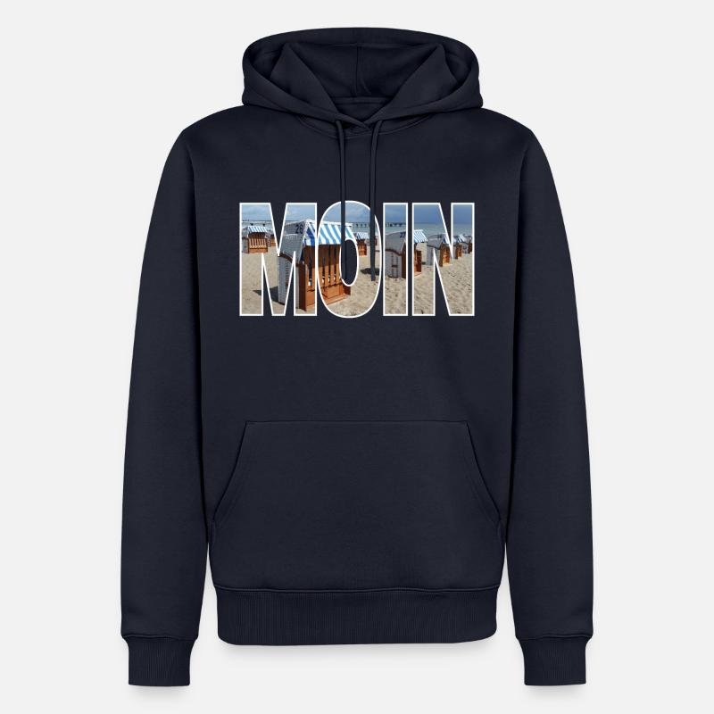 Moin - Männer Premium Bio Hoodie - Navy