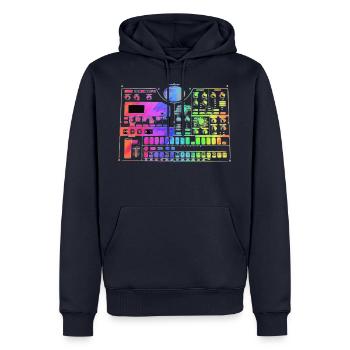 Rainbow Tribe - Männer Premium Bio Hoodie - Navy - Vorne - Nico (187cm)