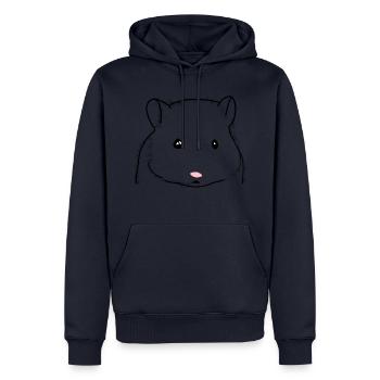 Hamster süß Tiere - Männer Premium Bio Hoodie - Navy - Vorne - Nico (187cm)