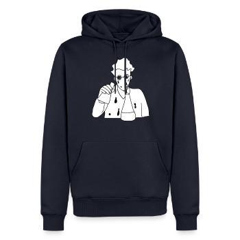 Chemiker Wissenschaftler - Männer Premium Bio Hoodie - Navy - Vorne - Nico (187cm)