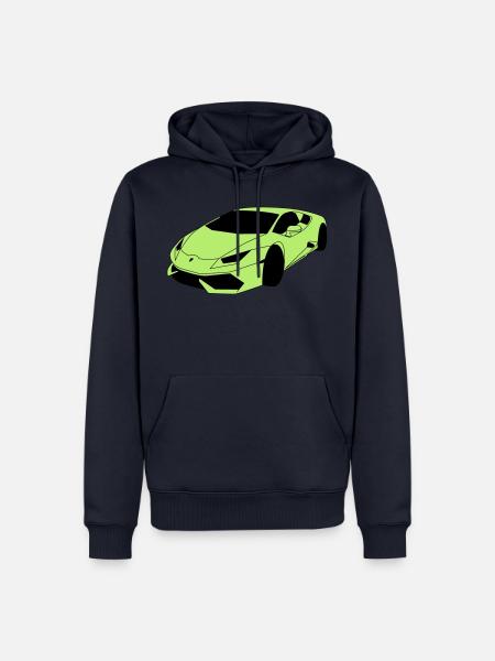 Lambo Sportwagen - Männer Premium Bio Hoodie - Navy
