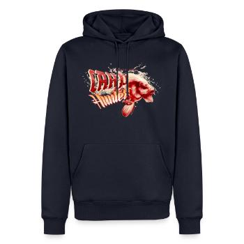 carphunter s karpfen - Männer Premium Bio Hoodie - Navy - Vorne - Nico (187cm)
