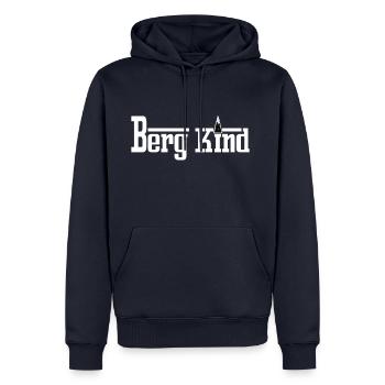Bergkind - Männer Premium Bio Hoodie - Navy - Vorne - Nico (187cm)