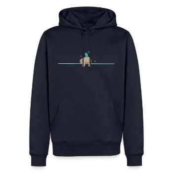Sleep (part 2) - Men’s Premium Organic Hoodie - navy - Front - Nico (187cm)