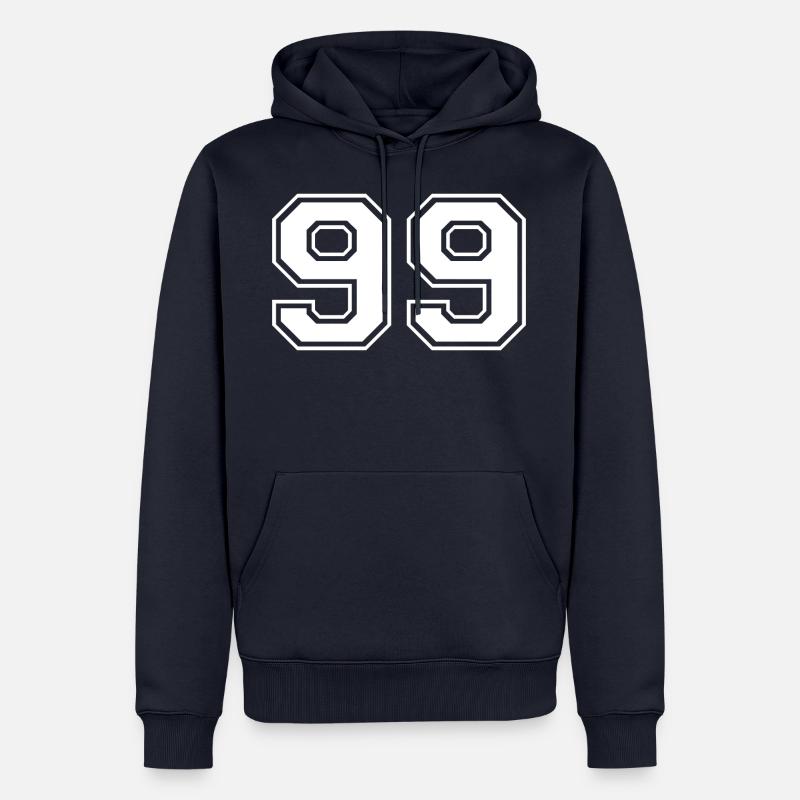 99 - Männer Premium Bio Hoodie - Navy
