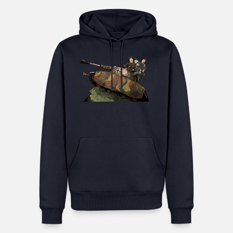 Tiny Panzers - Panzer IV - Männer Premium Bio Hoodie - Navy