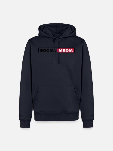 SOCIAL MEDIA - Men’s Premium Organic Hoodie - navy