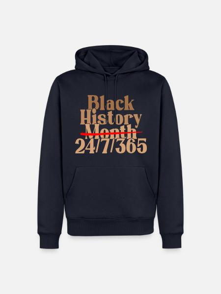 Black History Month 24/7/365 - Männer Premium Bio Hoodie - Navy