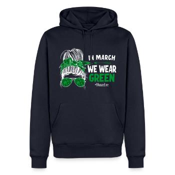 Krankenschwester Nurse Life - Männer Premium Bio Hoodie - Navy - Vorne - Nico (187cm)
