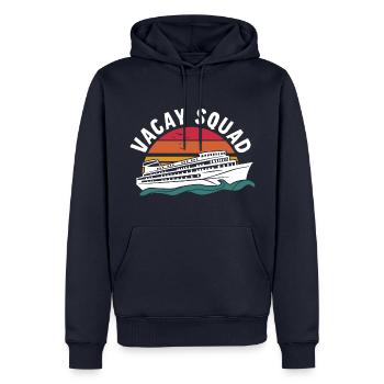 Vacay Squad Familienurlaub - Männer Premium Bio Hoodie - Navy - Vorne - Nico (187cm)