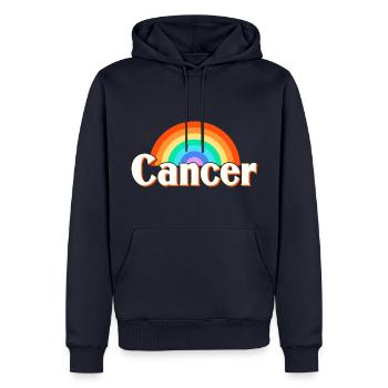 Sternzeichen Krebs - Männer Premium Bio Hoodie - Navy - Vorne - Nico (187cm)
