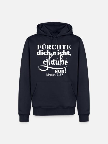 Markus 5,83 Bibelvers - Männer Premium Bio Hoodie - Navy