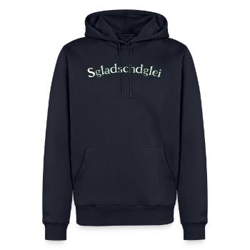 Sgladschdglei - Sweat à capuche Premium bio Homme - bleu marine - Devant - Nico (187cm)