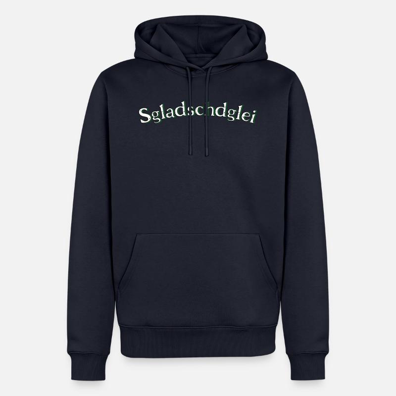 Sgladschdglei - Sweat à capuche Premium bio Homme - bleu marine