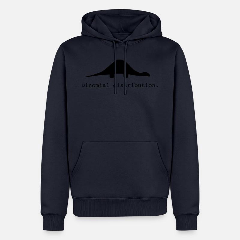 drôle, idée cadeau, distribution binomiale - Sweat à capuche Premium bio Homme - bleu marine