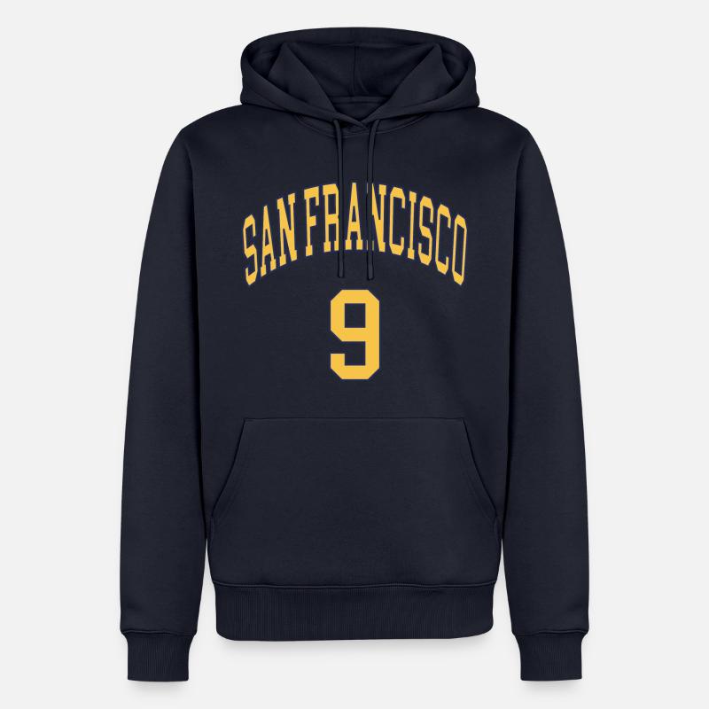 San Francisco 9 - Sweat à capuche Premium bio Homme - bleu marine