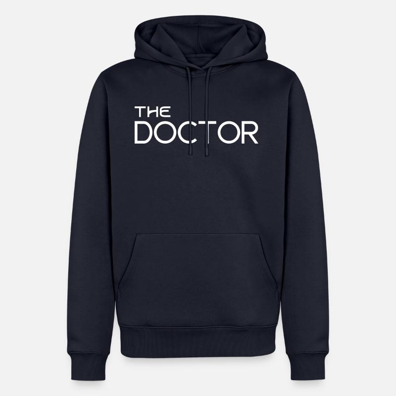 Der Doktor - Männer Premium Bio Hoodie - Navy