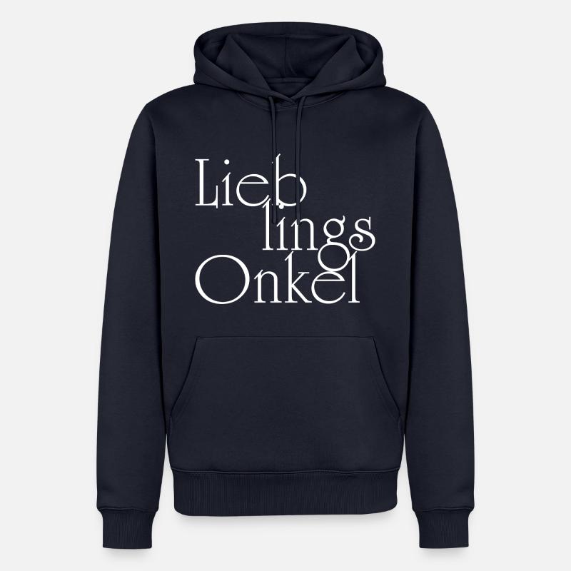 Oncle préféré - Oncle - Sweat à capuche Premium bio Homme - bleu marine