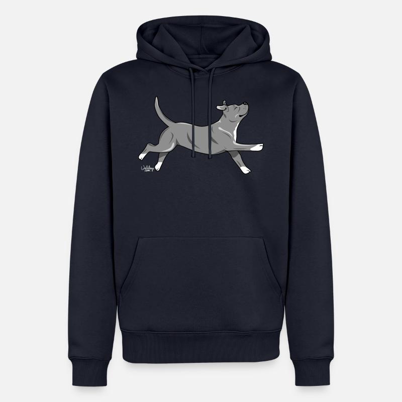 staffi2 - Sweat à capuche Premium bio Homme - bleu marine