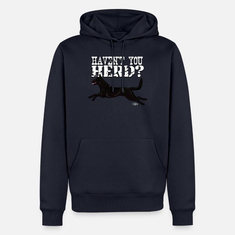 kelpieherd2 - Männer Premium Bio Hoodie - Navy