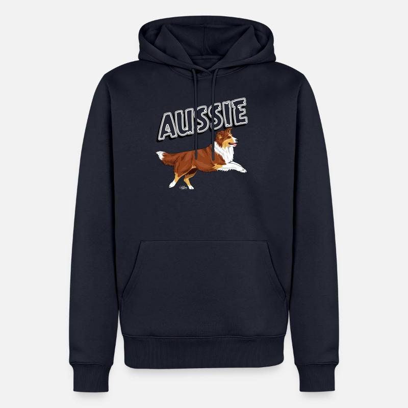 aussieaussie4 - Männer Premium Bio Hoodie - Navy