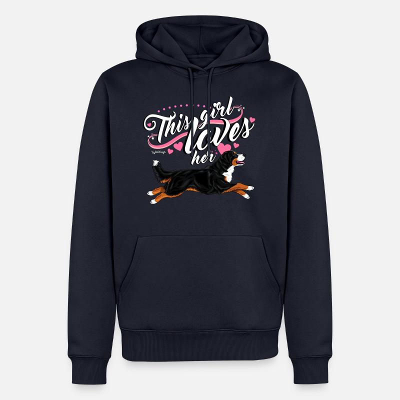 Berner Berner Mädchen - Männer Premium Bio Hoodie - Navy