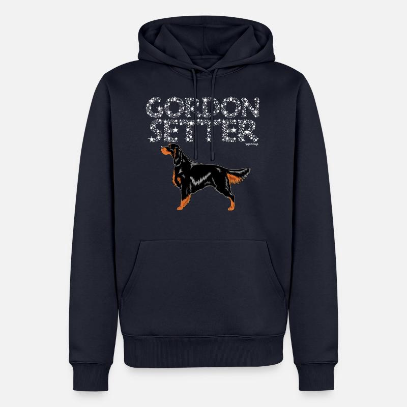 Gordon Setter Bling - Sweat à capuche Premium bio Homme - bleu marine