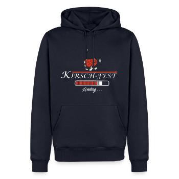 Kirschen Loading Kirschfest - Männer Premium Bio Hoodie - Navy - Vorne - Nico (187cm)