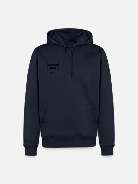 Proud Dad since 2023 - Männer Premium Bio Hoodie - Navy