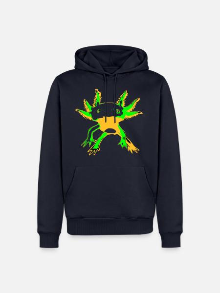 axolotl - Männer Premium Bio Hoodie - Navy