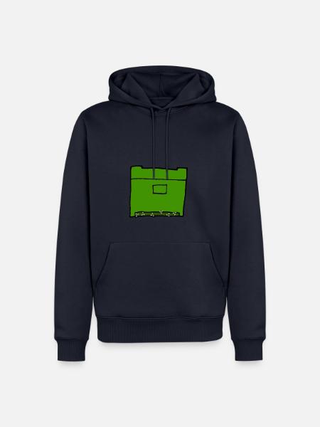 Bienenstock mit Honigbienen, Comic, Imker - Männer Premium Bio Hoodie - Navy