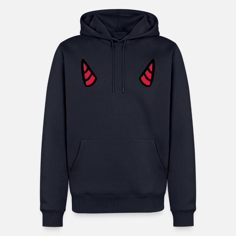 Devil's horn devil devil horn evil - Men’s Premium Organic Hoodie - navy