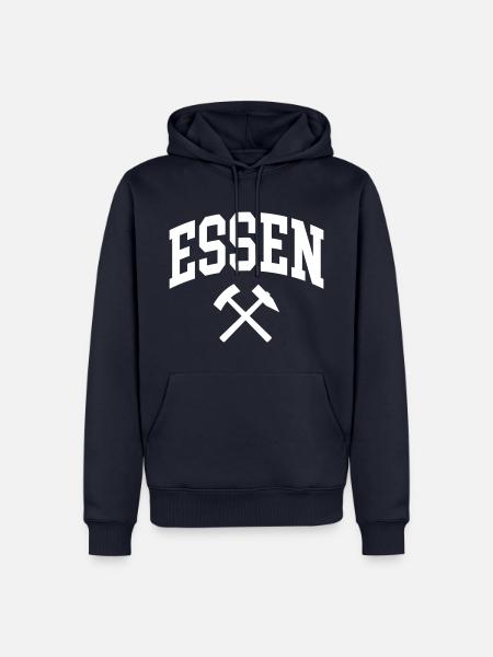 Essen - Männer Premium Bio Hoodie - Navy