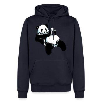 Partnershirt Panda - Papa - Men’s Premium Organic Hoodie - navy - Front - Nico (187cm)