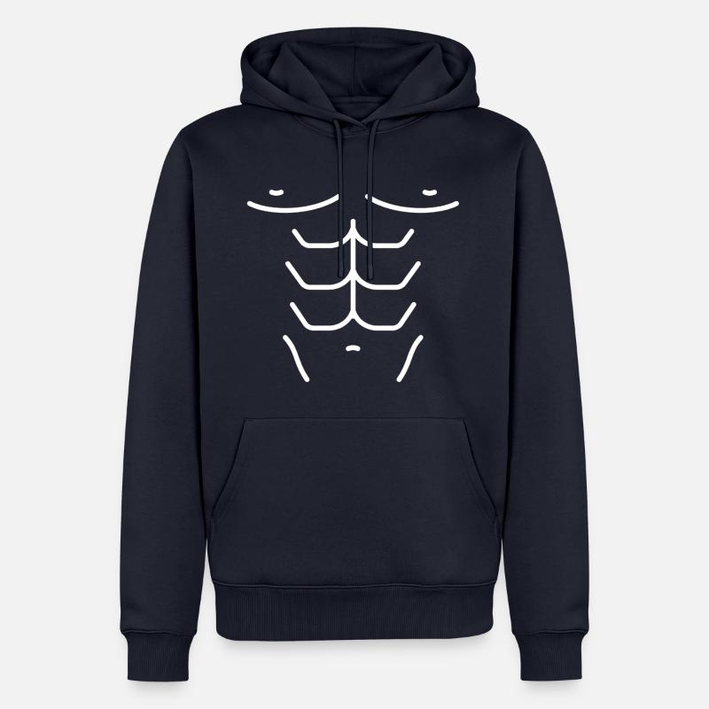 Sixpack à emporter! - Sweat à capuche Premium bio Homme - bleu marine