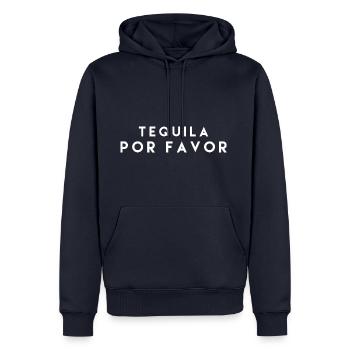 Tequila Por Favor - Männer Premium Bio Hoodie - Navy - Vorne - Nico (187cm)