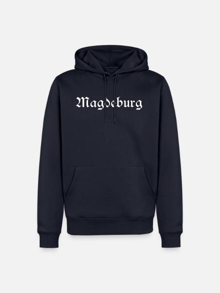 Magdeburg - Männer Premium Bio Hoodie - Navy