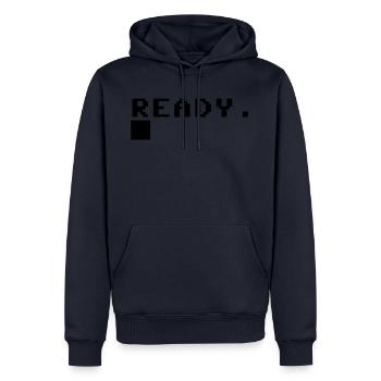 C64 Gamer Geschenk Idee Retro Computer - Männer Premium Bio Hoodie - Navy - Vorne - Nico (187cm)