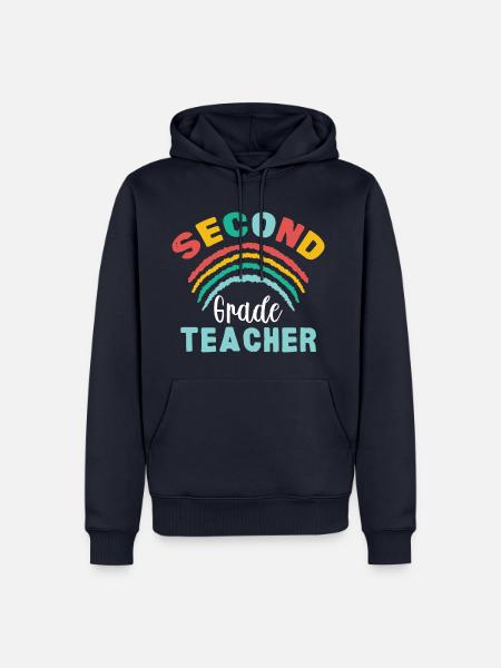 2nd Grade Teacher - Männer Premium Bio Hoodie - Navy