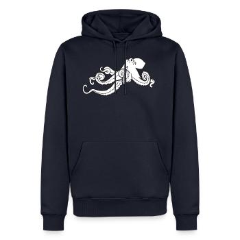tintenfisch giant octopus krake kalmar sepien fish - Männer Premium Bio Hoodie - Navy - Vorne - Nico (187cm)