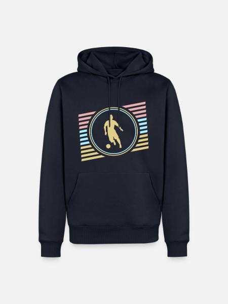 Fussball - Männer Premium Bio Hoodie - Navy