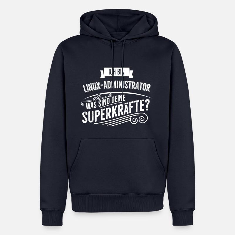 Linux Administrator - Männer Premium Bio Hoodie - Navy
