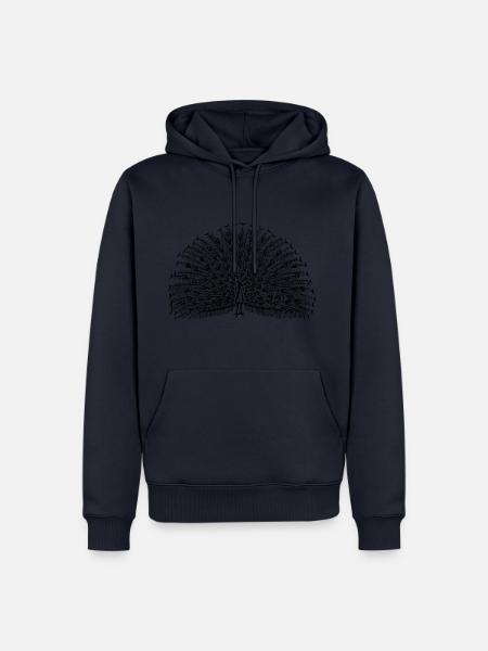 peacock - Men’s Premium Organic Hoodie - navy