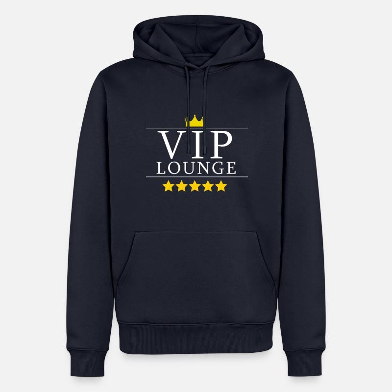 VIP Lounge Design Geschenk - Männer Premium Bio Hoodie - Navy