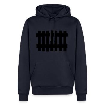 zaun fence holz metall picked garten garden30 - Männer Premium Bio Hoodie - Navy - Vorne - Nico (187cm)