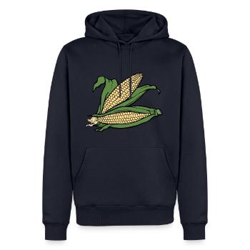 culture du maïs maïs de maïs légumes de légumes de légumes - Sweat à capuche Premium bio Homme - bleu marine - Devant - Nico (187cm)